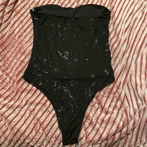 Shimmering Night out Strapless Top